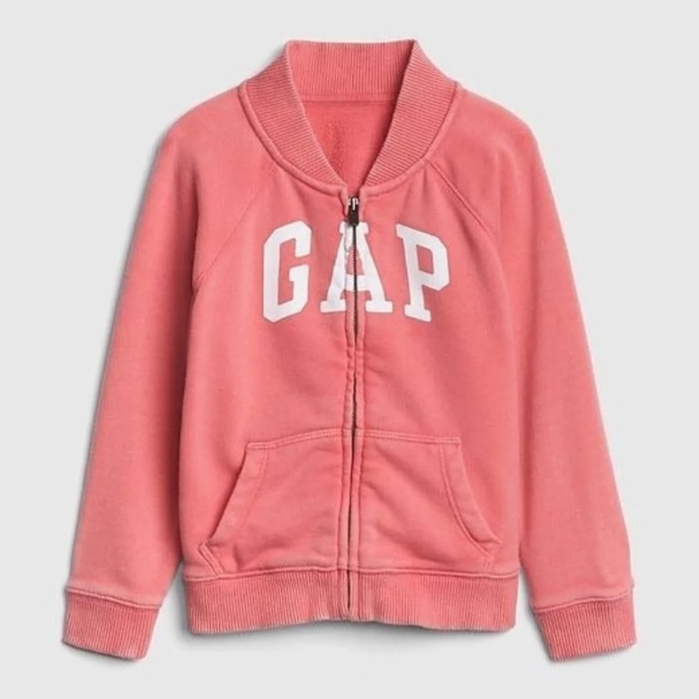 NWT BabyGap Logo Bomber Sweatshirt
